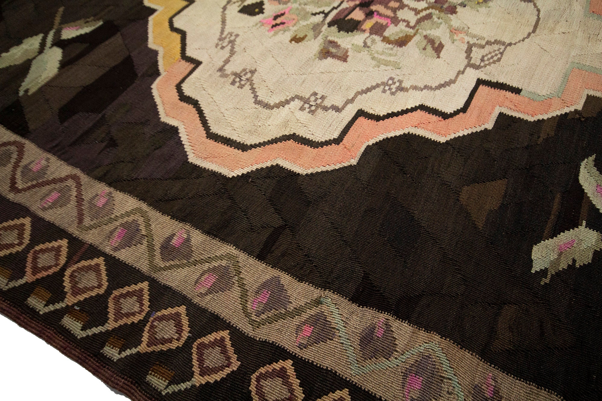 トライバル柄　ヴィンテージキリムラグ ヴィンテージラグ｜ボー・デコールセレクトのトライバルラグ（部族絨毯