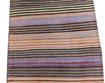 Kilim vintage de 3,4x2,5 pies, alfombras para dormitorio, alfombra de área de cocina, alfombra de lana, alfombras para sala de estar, alfombra Kilim hecha a mano. MNK-212