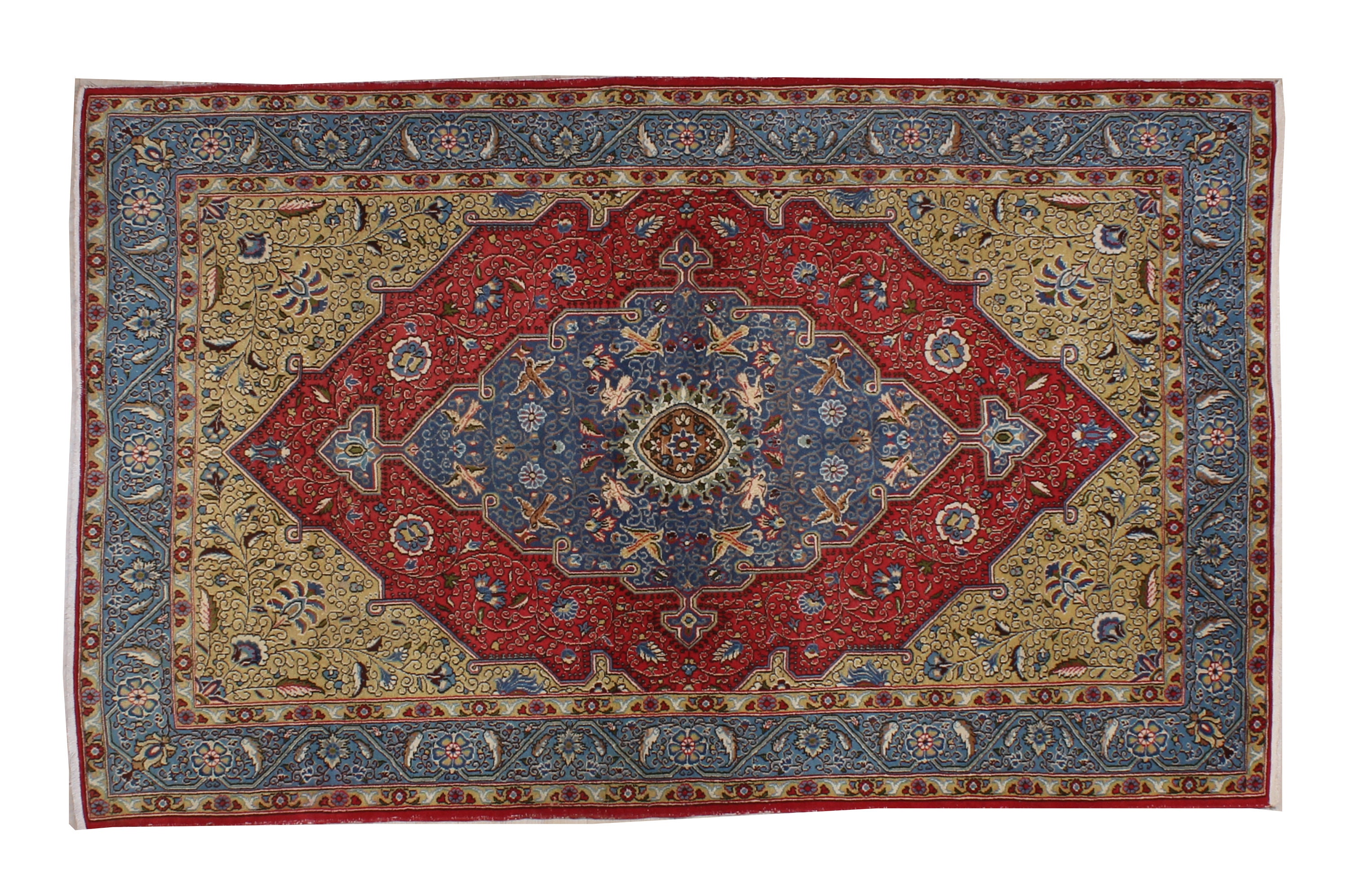 7.1x4.6 Ft Old Rug, Romsize Carpet Decorative Rug, Artec Rug