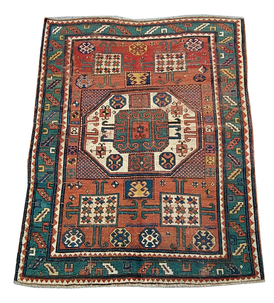 Antique Rug, 6.2X5.1 Ft, Caucasian Karachopf Rug, Bohemian Rug,6x5 ...