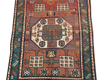 5.6x3.1 フィートのアンティーク ラグ、ハンドメイド ラグ、古い