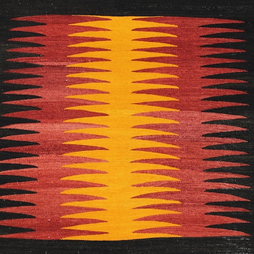 キリムラグ　ヴィンテージラグ　オレンジ　イエロー　ブラウン キリムラグ ヴィンテージラグ オレンジ イエロー ブラウン キリムラグ