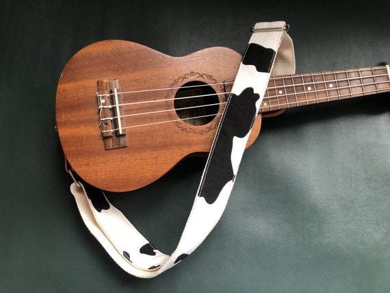 Best Ukulele Strap for Men Leather Ends Strap for Women Cow Stria