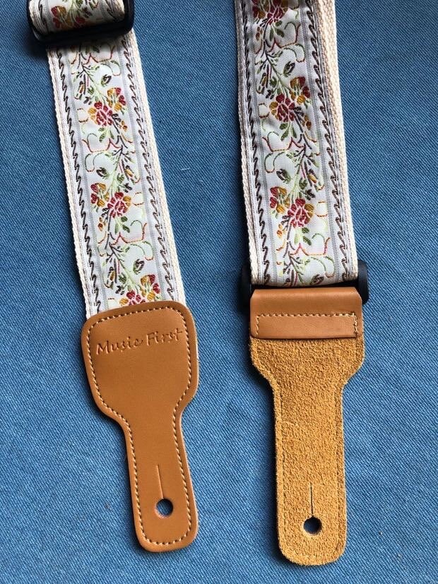 Embroidered Flower Guitar Strap Cute Handmade Guitar Strap - Etsy
