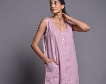 Robe Chic Blanche Sans Manches Taille 40 - Devant En Dentelle Et Perles, Longueur 90 Cm (au Genou)