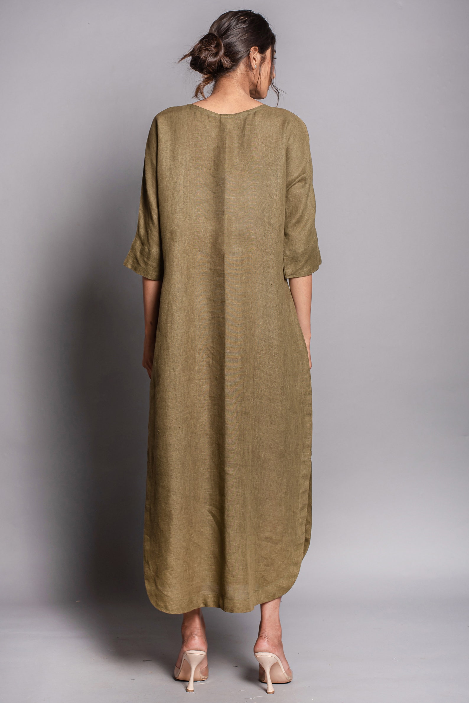 Linen Maxi Dress, Linen Dress, Plus Size Linen Clothing for Women, Plus — free download