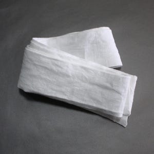 Handmade Linen Dress Belt: Soft Washed Organic Fabric
