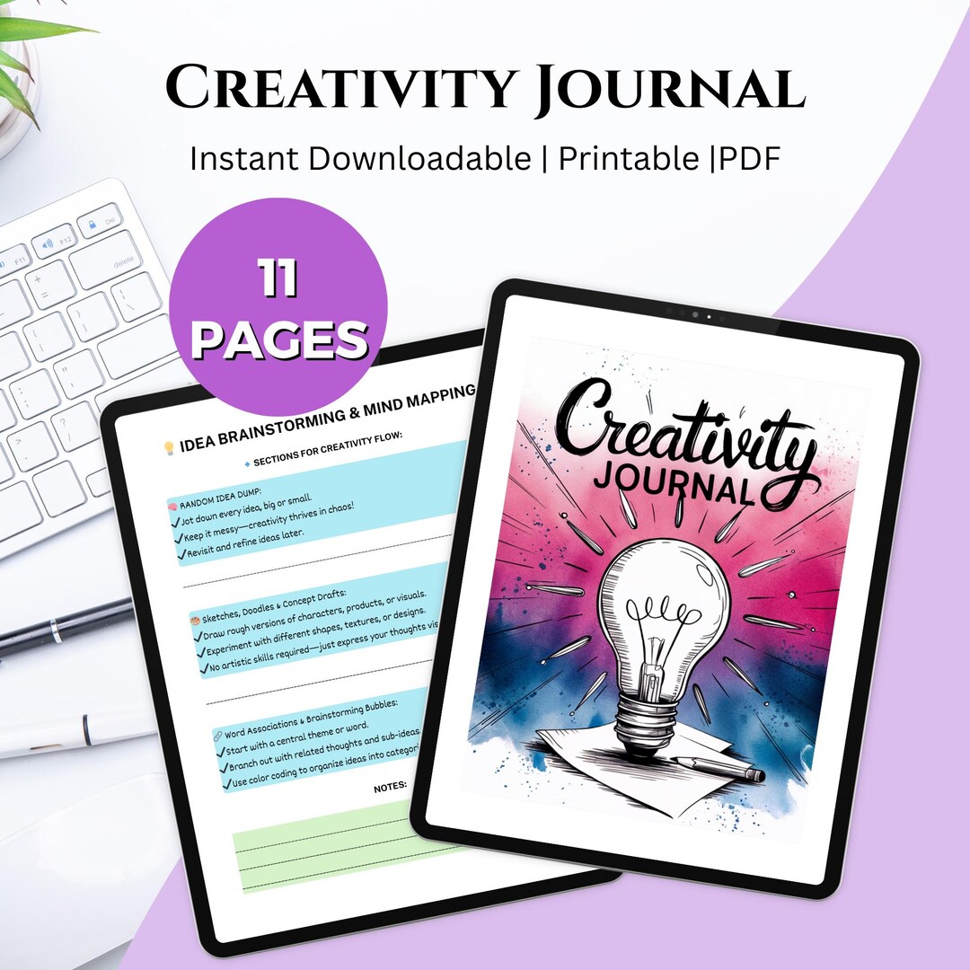 Creativity Journal Printable | Creative Writing Journal, Idea ...