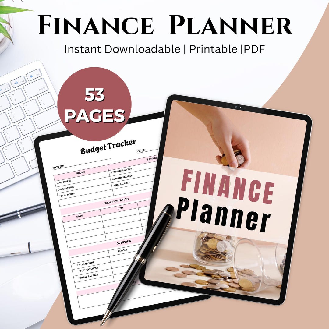Finance Planner Printable | Budget Planner, Money Management Planner ...