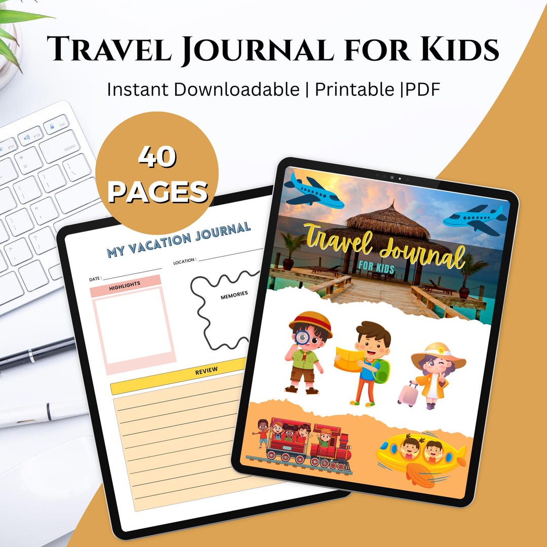 Travel Journal for Kids Printable | Kids Adventure Journal, Vacation ...