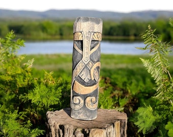 Heimdall wood altar totem