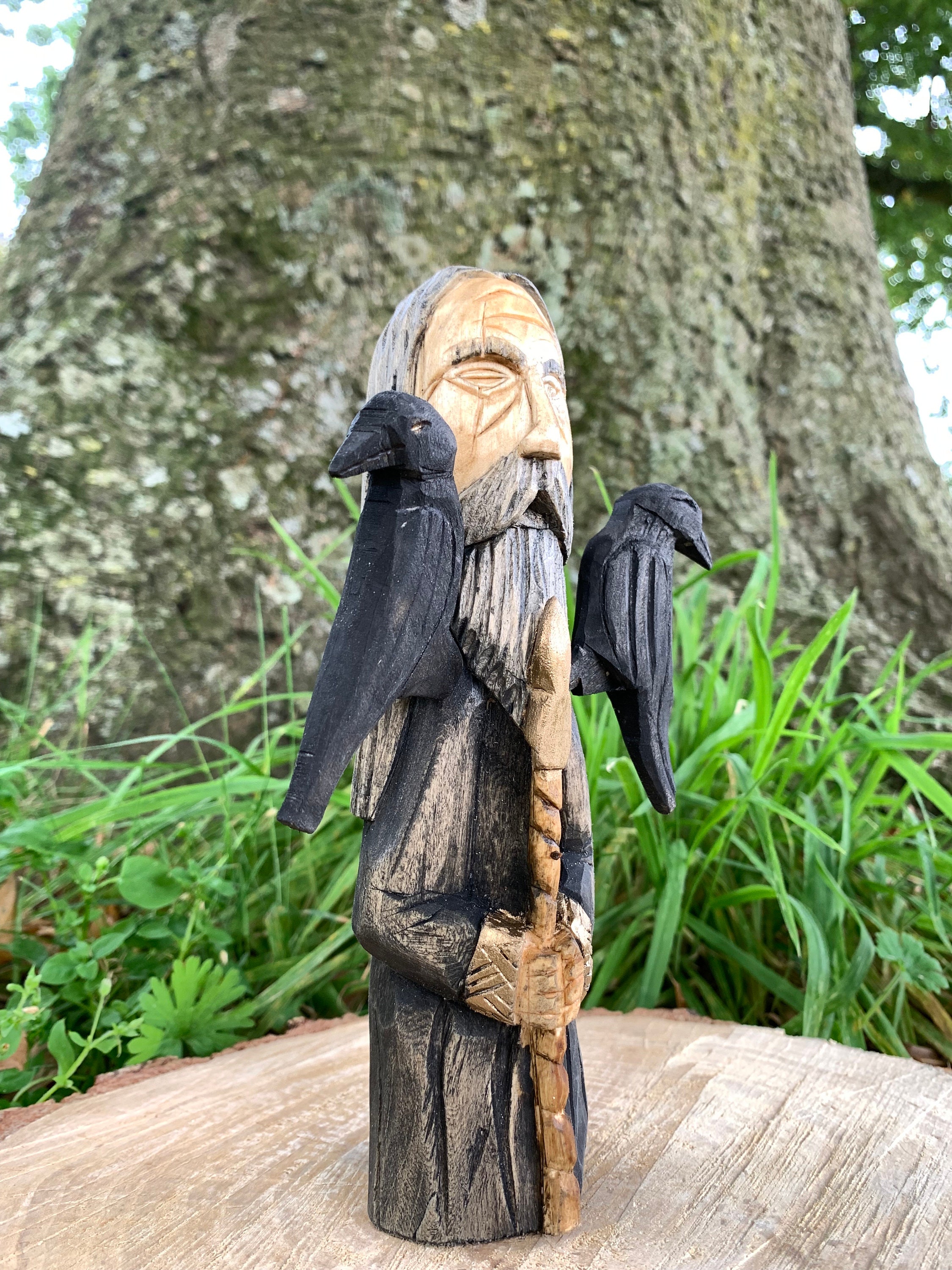 Odin Wanderer God Norse Altar Statues Odinism Etsy