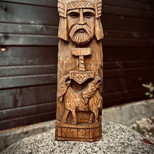 Thor, Thor statue, Nordic God, Scandinavian God, Asatru hand made Donar