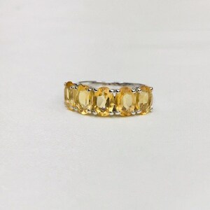 Unique Citrine Ring, Silver Ring, Citrine Engagement Ring, Proposal Citrine Ring, Dainty Citrine Ring, Yellow Citrine Ring, Wedding Ring