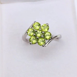 14K Solid Gold Peridot Ring, Peridot Ring, Peridot Wedding Ring, Birthstone Ring, August Birthstone Ring, Peridot Jewellery, Gift For Her
