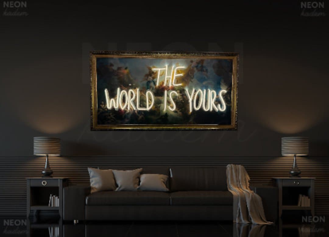 The World Is Yours Neon Sign Art Neon Sign Art Neon Sign Bedroom Neon the-world-is-yours-neon-sign-art-neon-sign-art-neon-sign-bedroom-neon
