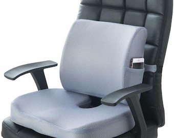 Lumbar Back Support Cushion Car Seat Wheelchair Office Chair Pillow Memory Foam
