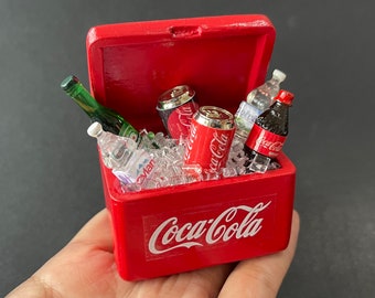 Miniature Dollhouse Box Coca Cola