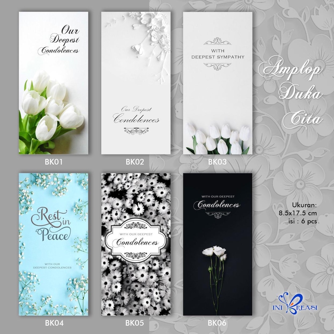 AFIE 24-1040 Carte Sincères Condoléances Format 16x9,5cm Avec Enveloppe Blanche Décès Et Deuil - View #2