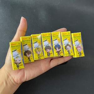Miniature  B*nggr*e Banana B.T.S Fridge Magnet
