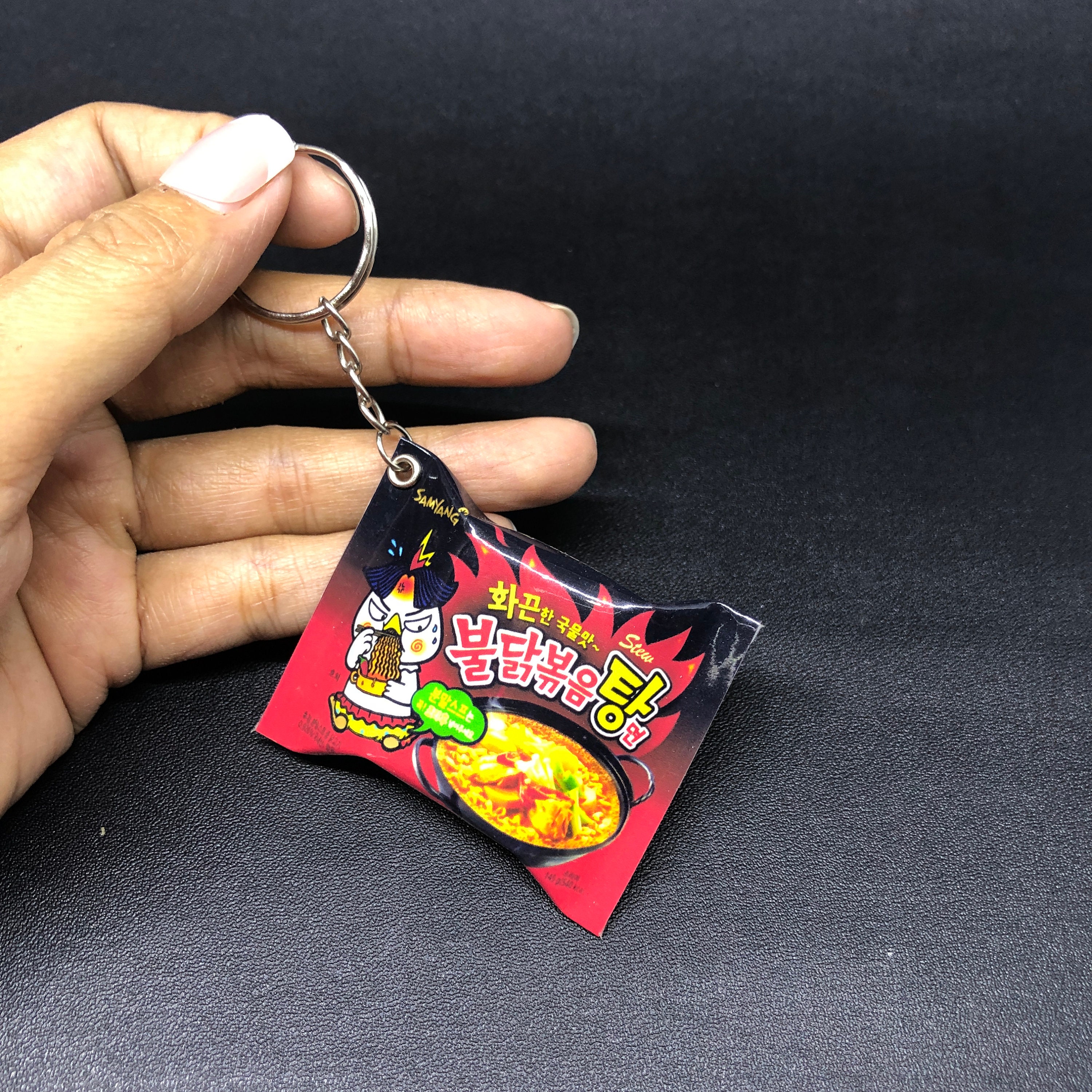 S*my*ng Korean Noodles Miniature Key Chains - Etsy