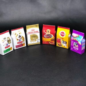 Aimants miniatures pour réfrigérateur, nourriture pour chiens, nourriture pour chats