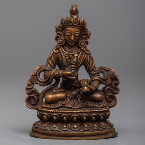 Guru Vajrasattva Statue | Tibetan Dorje Sempa Sculpture | Machine Made Figure | Divine Beacon of Purity & Forgiveness | Om Vajrasattva Hum |