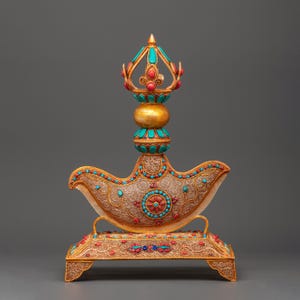 Kartika Knife Buddhist Ritual Tool | Revered Tool for Rituals & Cleansing | Enhance Your Spiritual Journey | Beautiful Filigree Artwork