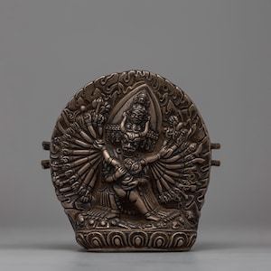 Handcrafted Tibetan Buddhist Yamantaka with Consort Ghau Box | Sacred Amulet for Protection | Buddhist Protection  Portable Prayer Amulet
