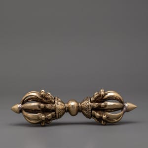 Handcrafted Sacred brass Vajra Dorje | Tibetan Tantric Ritual Tool | Buddhist Meditation Symbol | Enlightenment Vajrayana Spiritual Artifact
