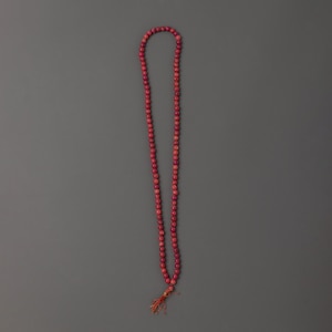 Handmade Japa Mala | 108 Beads Buddhist Prayer Item| 9mm Red Yak Bone Japa Mala | Ethical Bone Beads for Meditation & Spiritual Practice
