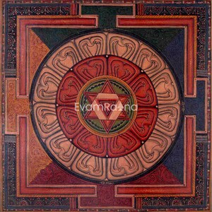 Yantra Mandala Thangka | Traditional Tibetan Artwork | Buddhist Religious Painting | Original Handpainted Art | Buddhist Gifts | Wall Decors