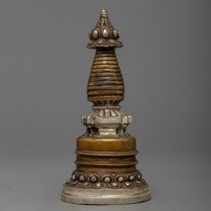Magnifique stupa bouddha artisanal | Souvenir bouddhiste | Chorten bouddhiste tibétain | Véritable artisanat népalais | Artéfacts religieux | Idée cadeau