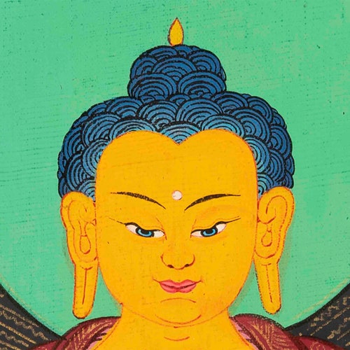 Shakyamuni Buddha Thangka | Original shops Tibetan Buddhist Painting | Buddhist Religious Painting For Practitioner | Traditional Wall Decorations