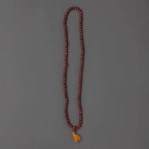 Tibetan Buddhist Mala Beads | 108 Bead Meditation Necklace | Handmade Artificial Bead | Spiritual Prayer Bead | Mindfulness, Healing Jewelry