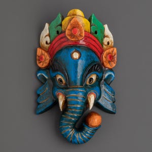 Elephant Head Wall Hanging | Ganesh Head | Elephant God Decor | Ganesh Wall Hanging, Spiritual Home Decor | Beautiful Handcrafted Wall Decor