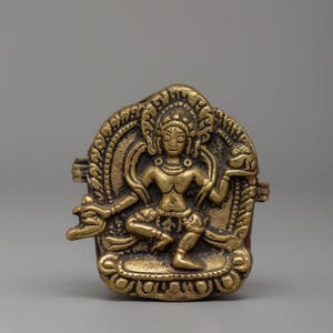 Vajravarahi Ghau Box | Gau Box Amulet for Meditation Gift | Spiritual Locket | Amulet Holder Travelling Shrine | Traditional Tibetan Box