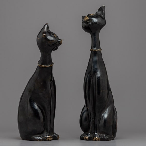 Ornamento Gatto Nero In Cristallo | Statuetta Decorativa Con Scatola Regalo | Per Amanti Dei Gatti - Foto 3
