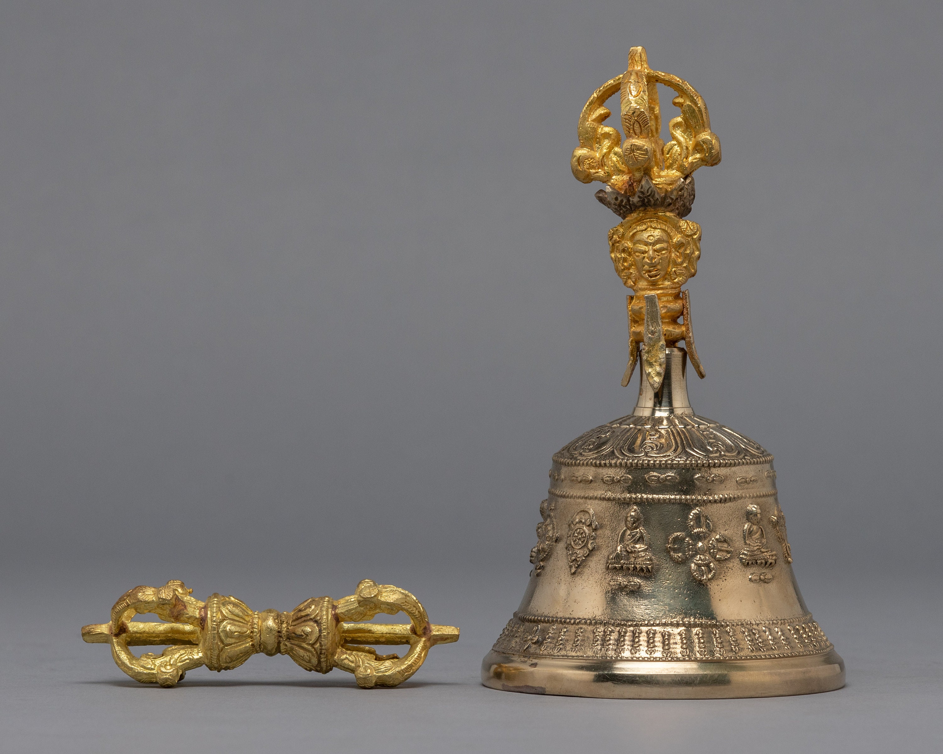 Tibetan Bell With Vajra | Handmade Buddhist Bell for