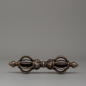 Handcrafted Iron Body Vajra | Tibetan Buddhist Ritual Thunderbolt | Vajra for Meditation & Spiritual Protection | Ritual Tool for Meditation