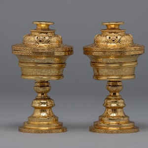 Lâmpada de manteiga budista | Lâmpada de manteiga tibetana banhada a ouro | Lâmpada decorativa de manteiga com luz noturna | Lâmpada Home Deocr | Lâmpada Budista Tibetana