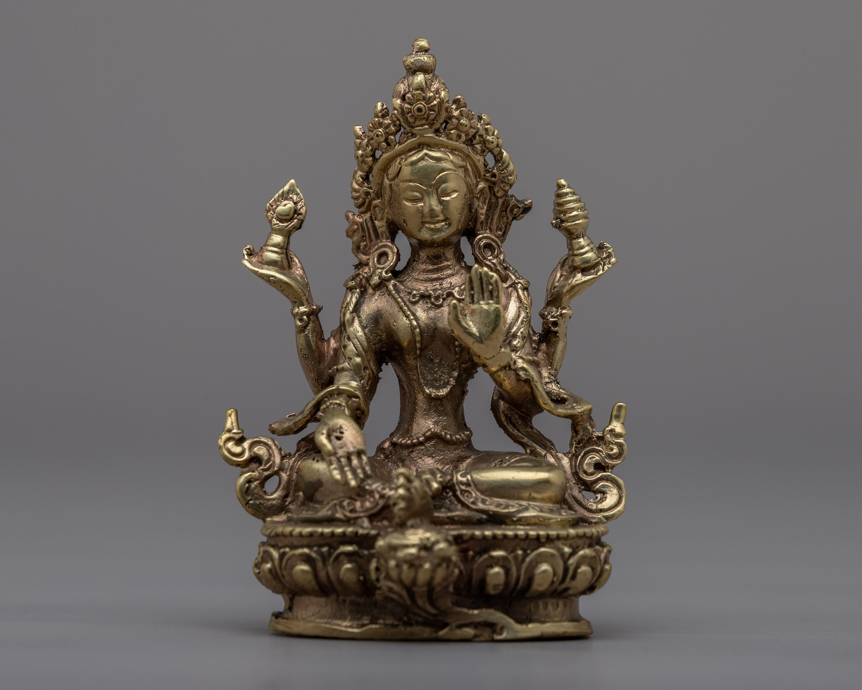 HandCarved Vasundhara Goddess Statue | Fine Art Vasundhara Statue from Nepal | Himalayan Sculpture | Made In Nepal | Bashundhara  Sculpture