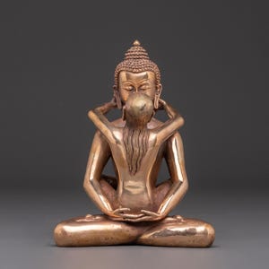 Samantha Bhadra with Consort Statue – Tibetan Buddhist Bodhisattva Sculpture, Copper Art | Sacred Couple Statue for Meditation & Blessings