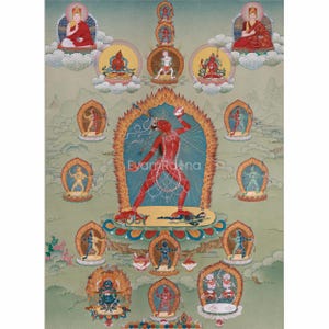 Vajrayogini, Tantric Deity Thangka | Goddess of Wisdom and Transformation | Spiritual Empowerment | Tibetan Buddhism | Dakini Arts | LHASA
