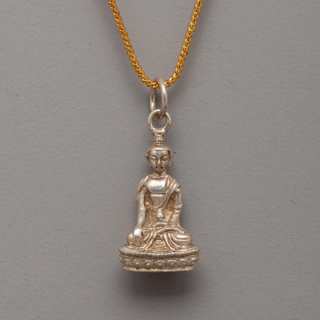 Handcrafted Shakyamuni Buddha Locket in 90% Silver | Sacred Buddhist ...