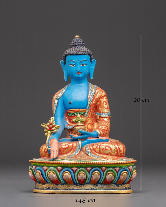 ◇薬師如来（メディスンブッダ）像◇仏教 チベット-AM 手作りの