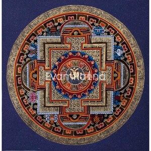 Original Handmade OM Mantra Mandala Thangka | Meditation and Peace | Home Decor | Handmade From Nepal | Goodluck To House | Zen Buddhism