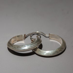 Minimalist Sterling Silver  Earring | Classic Simplicity for Everyday Elegance | Charm Hoop Earrings Silver | Endless Hoop Earrings Silver