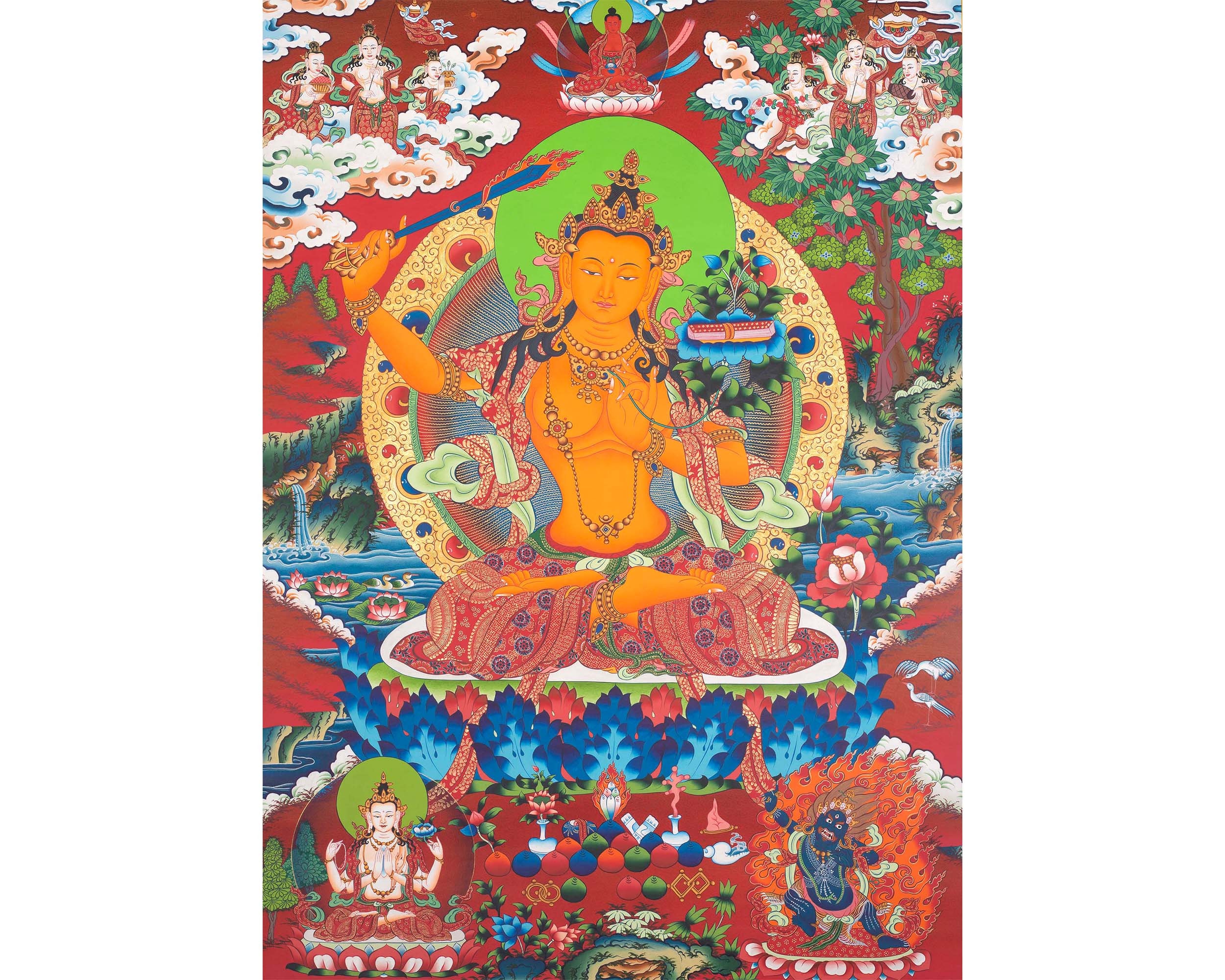 Altar with Manjushri - Mid - Bright Way Zen