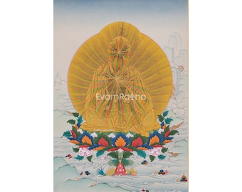 Guru Rinpoche Thangka Print | High Quality Canvas Print | Padmasambhava In Rainbow Body Form | Tibetan Buddhist Art | Arts and Collectibles